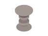 A generic rendering - Eames Turned Stool–D Shape