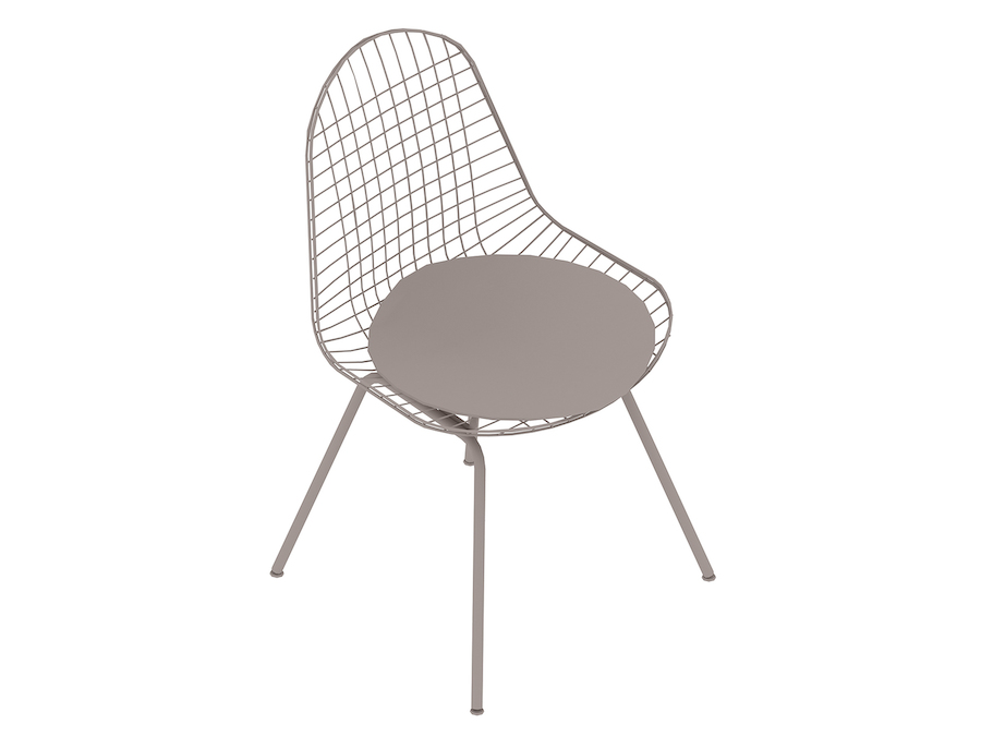 A generic rendering - Eames Wire Chair–4-Leg Base–Upholstered Seat