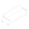 A line drawing - Gemma Double Sleep Sofa