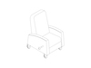 A line drawing - Gemma Recliner–Compact