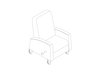 A line drawing - Gemma Recliner–Standard