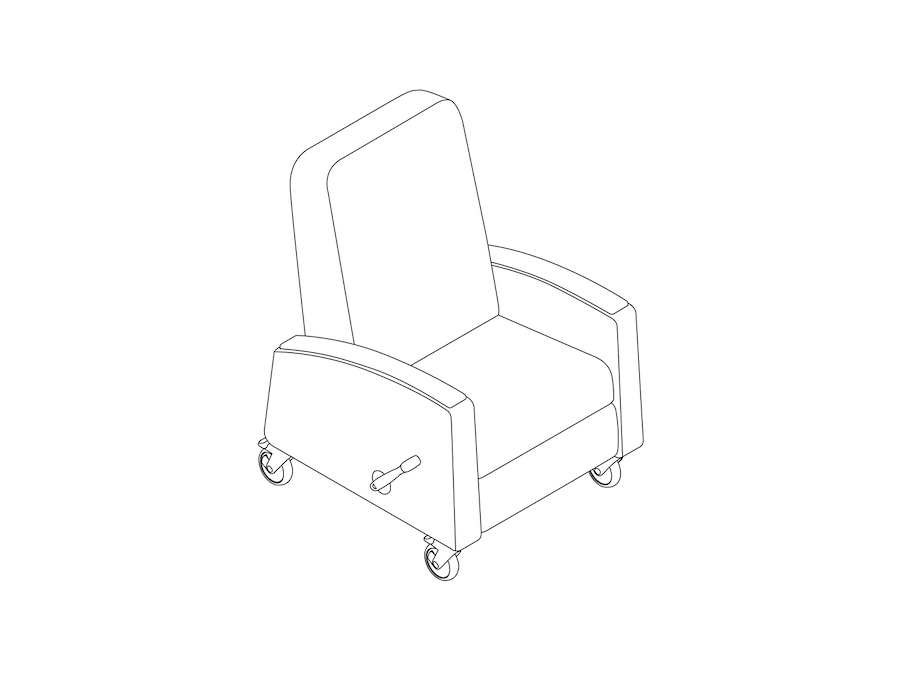A line drawing - Gemma Recliner–Standard