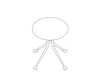 A line drawing - Girard Stool