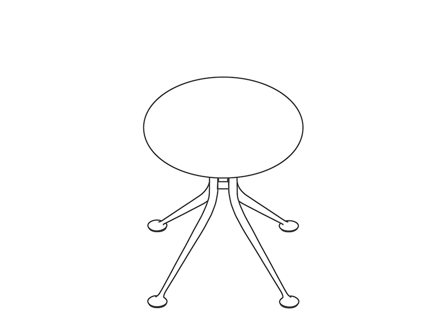 A line drawing - Girard Stool
