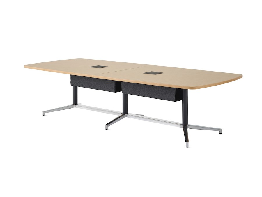 A photo - Headway Conference Table–Seated Height–Boat–Y Base