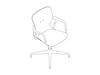 A line drawing - Keyn Chair–4-Star Base