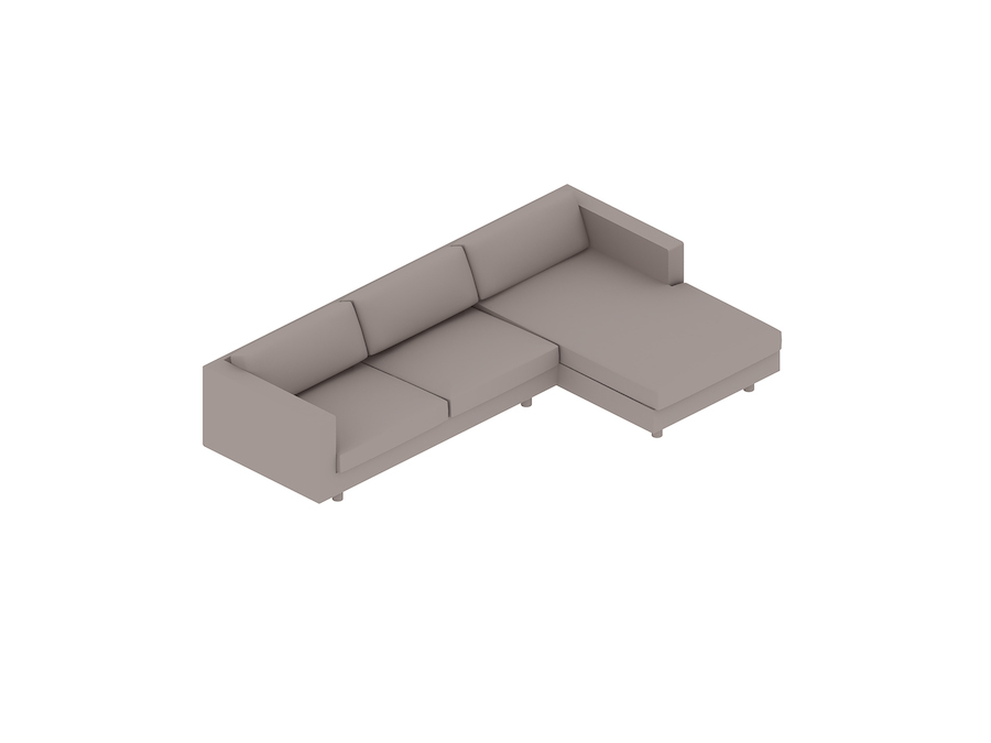 A generic rendering - Lispenard Sectional Sofa–Chaise Left