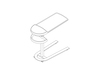A line drawing - Mirage Overbed Table