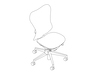 A line drawing - Mirra 2 Chair–Suspension Back–Armless