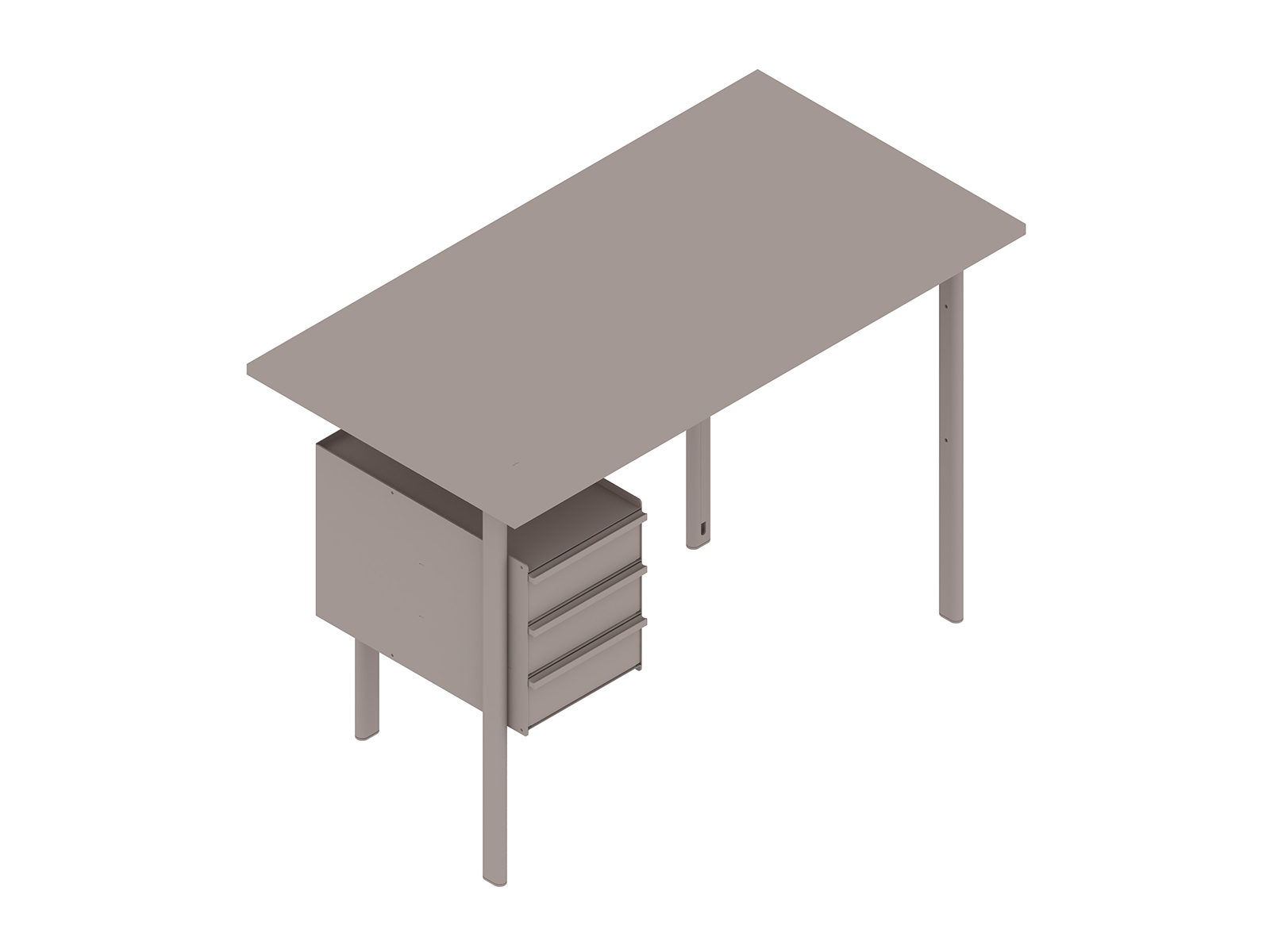 Un rendering generico - Scrivania Mode–Con unità di archiviazione