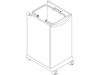 A line drawing - Mora Linen Cart
