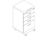 A line drawing - Mora Supply Cart