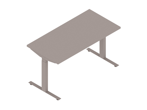Un rendering generico - Scrivanie sit-stand Nevi