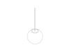 Dessin au trait : Lampe Nelson Ball Bubble–Grande