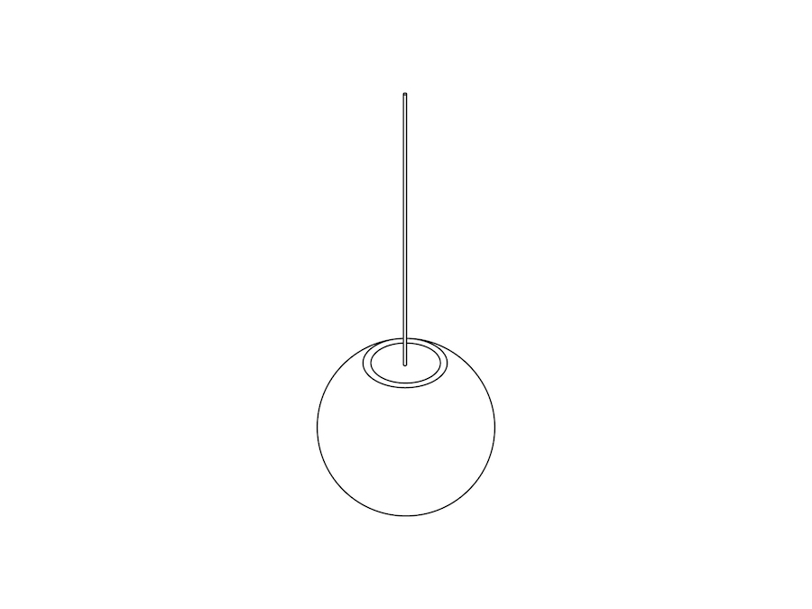 Dessin au trait : Lampe Nelson Ball Bubble–Grande