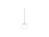Dessin au trait : Lampe Ball Bubble de Nelson – Intermédiaire