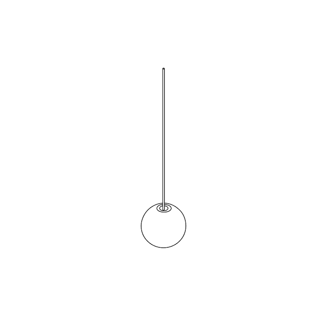Dessin au trait : Lampe Nelson Ball Bubble–Petite