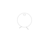 Dessin au trait : Lampe tripode Nelson Ball