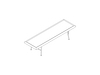 A line drawing - Nelson Cane Bench
