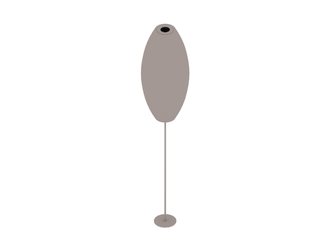A generic rendering - Nelson Cigar Lotus Floor Lamp–Large
