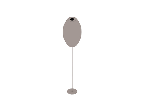 A generic rendering - Nelson Cigar Lotus Floor Lamp–Medium