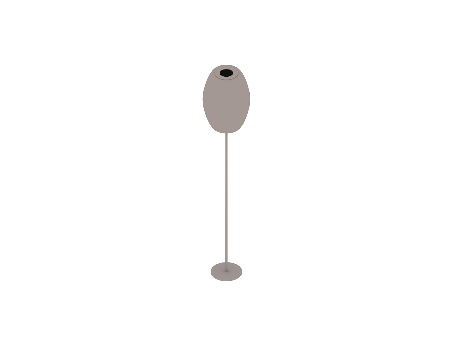 A generic rendering - Nelson Cigar Lotus Floor Lamp–Small