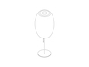 Dessin au trait : Lampe de table Nelson Cigar Lotus