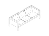 A line drawing - Nelson Cube Sofa