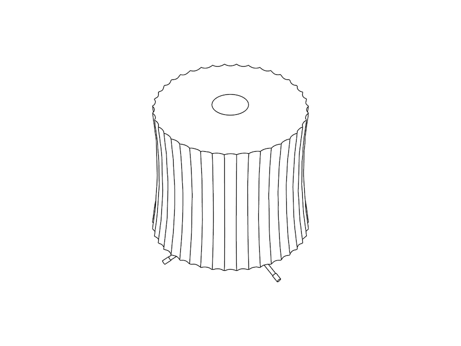 A line drawing - Nelson Lantern Tripod Lamp