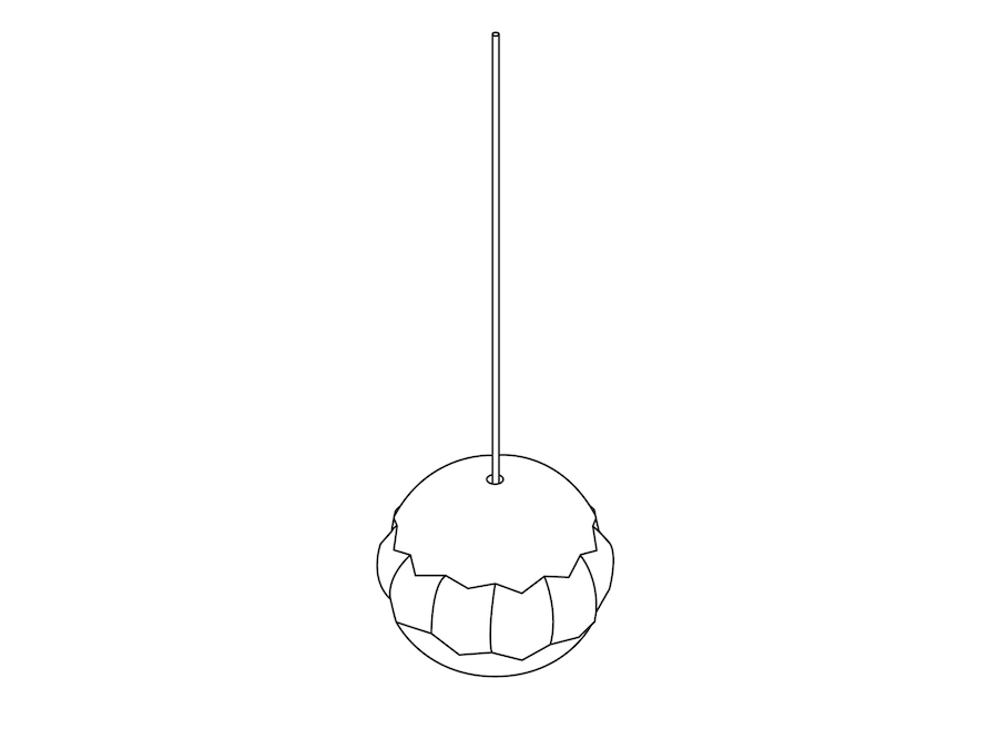 Dessin au trait : Lampe Nelson Orbit Bubble–Petite