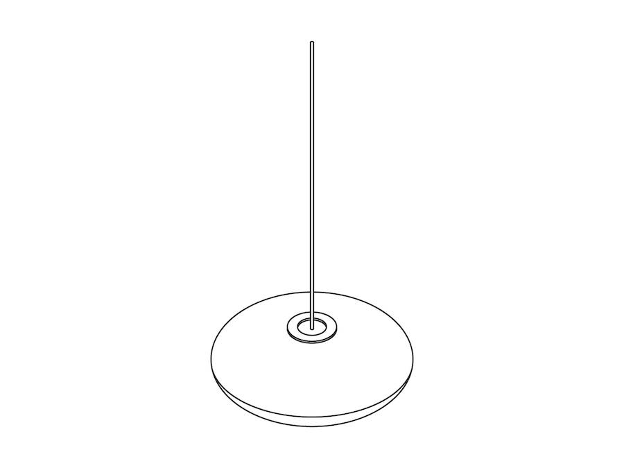 A line drawing - Nelson Saucer Bubble Pendant–Large