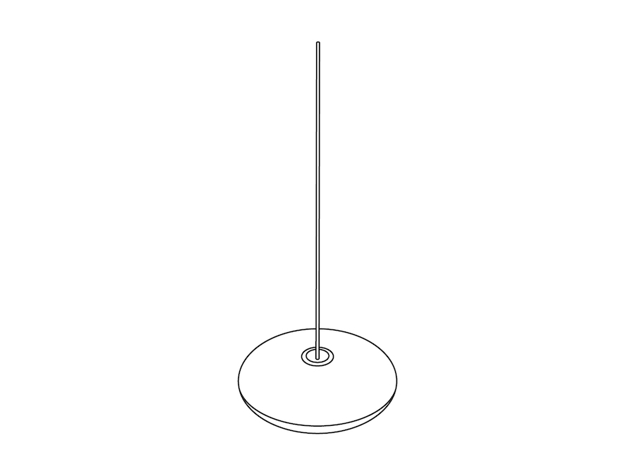 A line drawing - Nelson Saucer Bubble Pendant–Medium