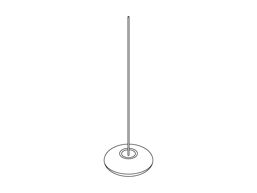A line drawing - Nelson Saucer Bubble Pendant–Small