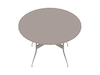A generic rendering - Nelson Swag Leg Table–Round