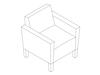 A line drawing - Nemschoff Brava Classic Armchair