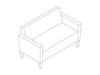A line drawing - Nemschoff Brava Classic Settee