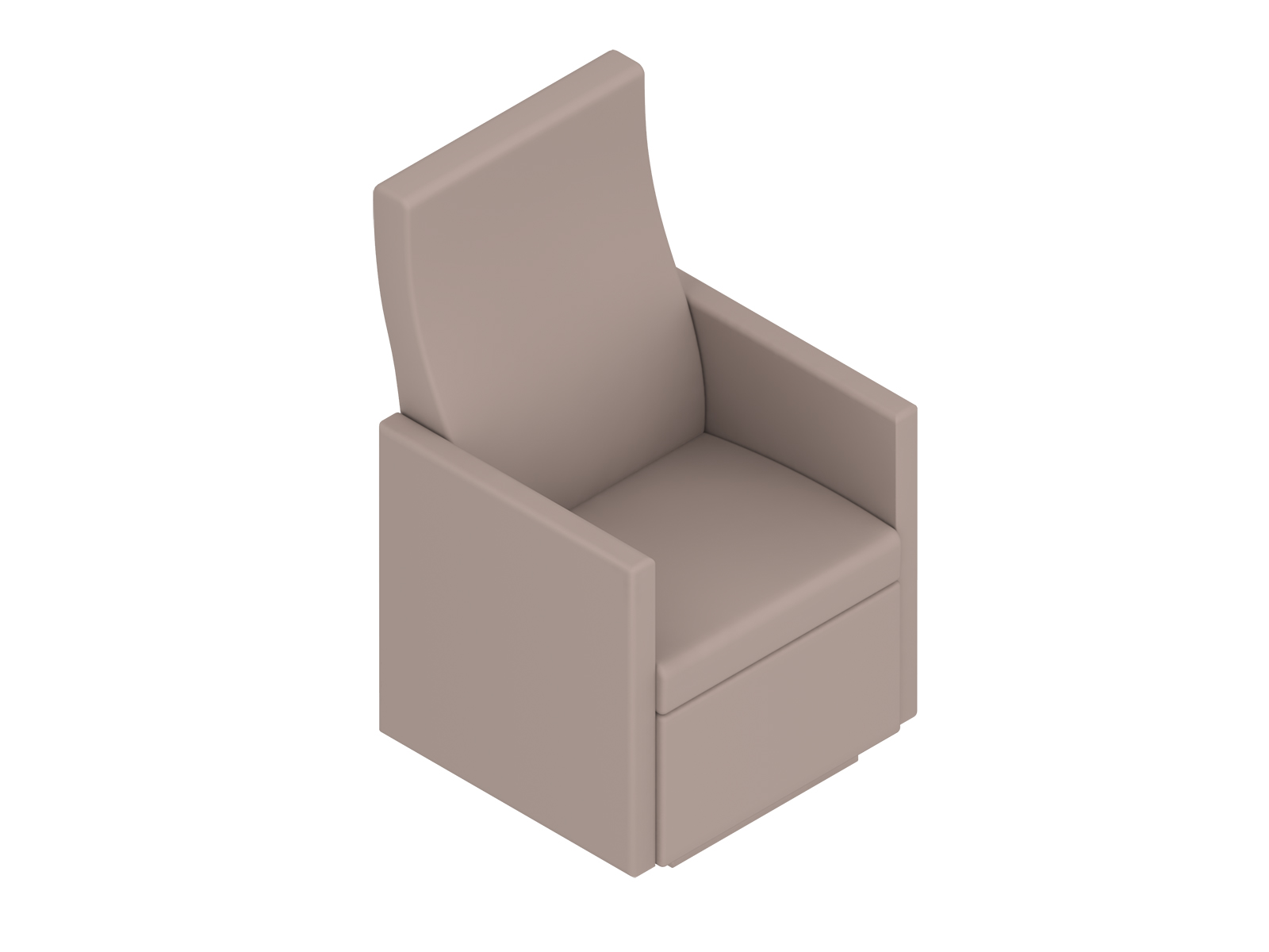 A generic rendering - Nemschoff Brava Glider–Closed Arm