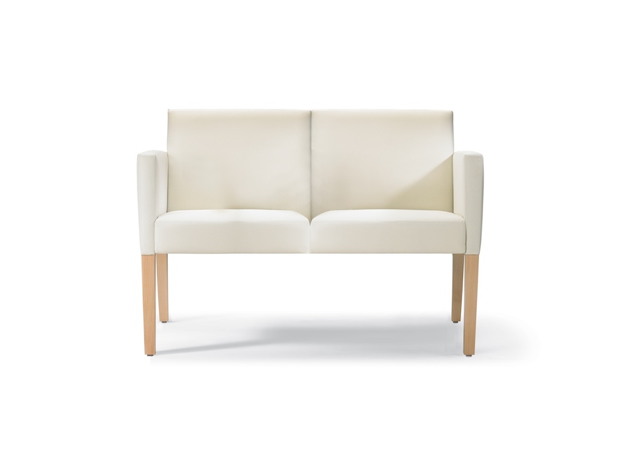 A photo - Nemschoff Brava Multiple Seating–Closed Arm–2 Seat