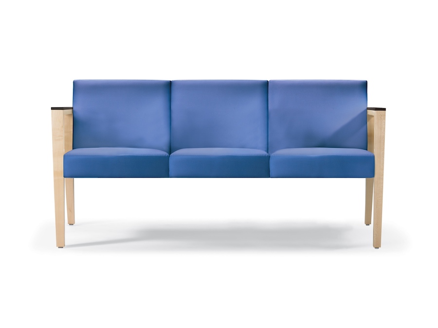A photo - Nemschoff Brava Multiple Seating–Open Arm–3 Seat
