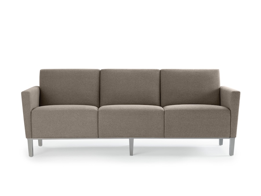 A photo - Nemschoff Brava Platform Multiple Seating–3 Seat–With Arms