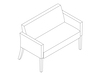 A line drawing - Nemschoff Brava Plus Chair–Closed Arm–40 Wide