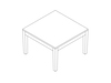 A line drawing - Nemschoff Brava Side Table
