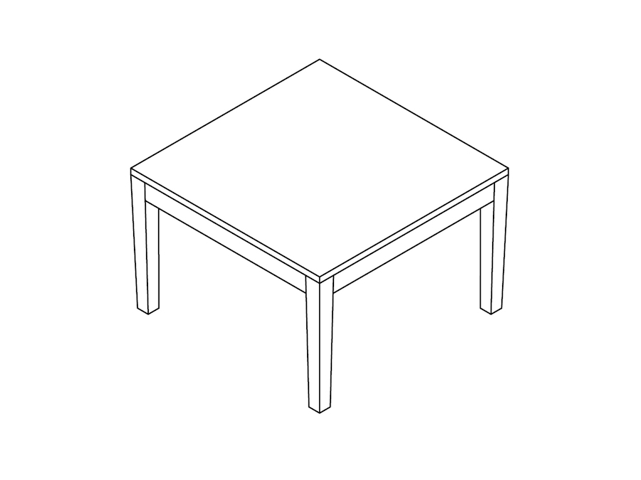 A line drawing - Nemschoff Brava Side Table