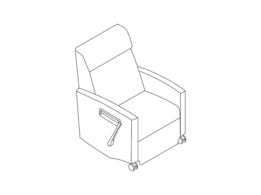 A line drawing - Nemschoff Consoul Recliner