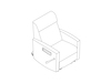 A line drawing - Nemschoff Consoul Reclining Glider