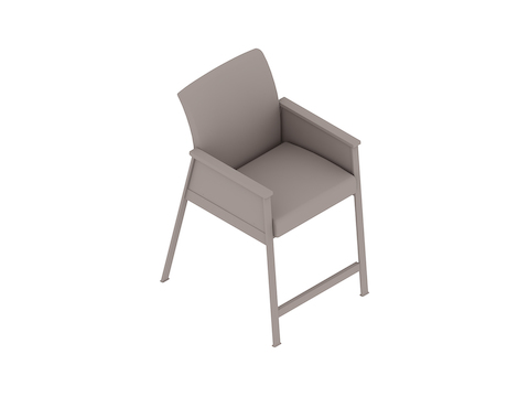 A generic rendering - Nemschoff Easton Easy Access Chair–Closed Arm