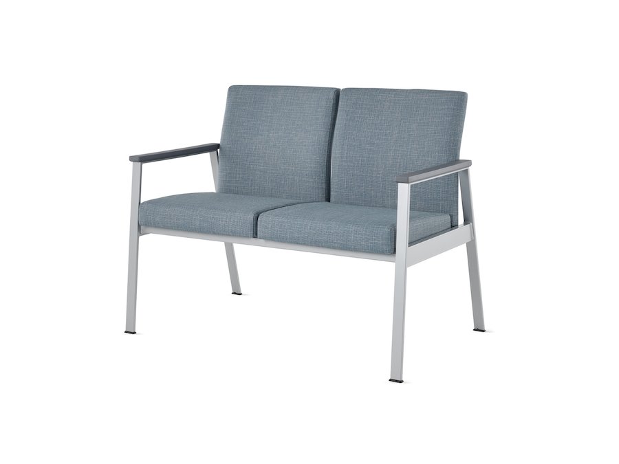 A photo - Nemschoff Easton Multiple Seating–Open Arm–2 Seat