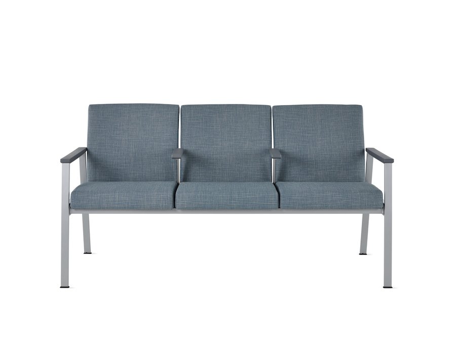 A photo - Nemschoff Easton Multiple Seating–Open Arm–Divider Arm–3 Seat
