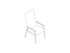 A line drawing - Nemschoff Easton Patient Chair–Closed Arm