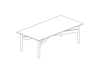 A line drawing - Nemschoff Hemlock Coffee Table